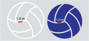 Minimum detail and negative space guidelines